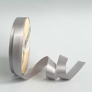 Лента атлас Ding Xin 2.5 см * 90 м - #1010 Серебряный 